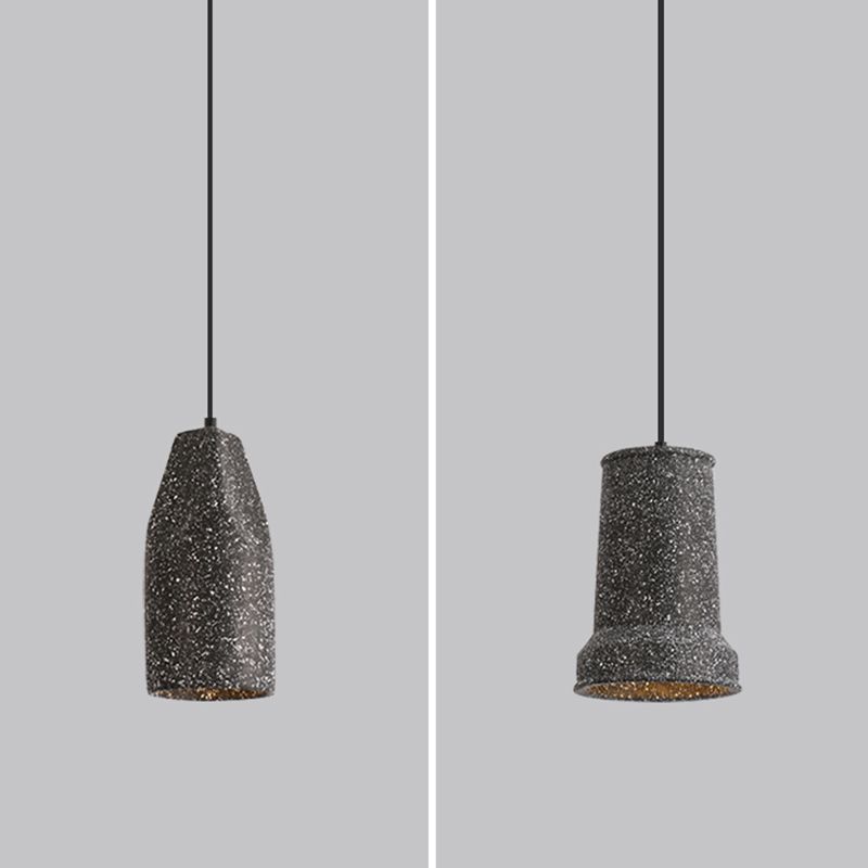 Nordic Style Cement Ceiling Lamp Modern Simple Geometry Led Pendant Light for Living Room