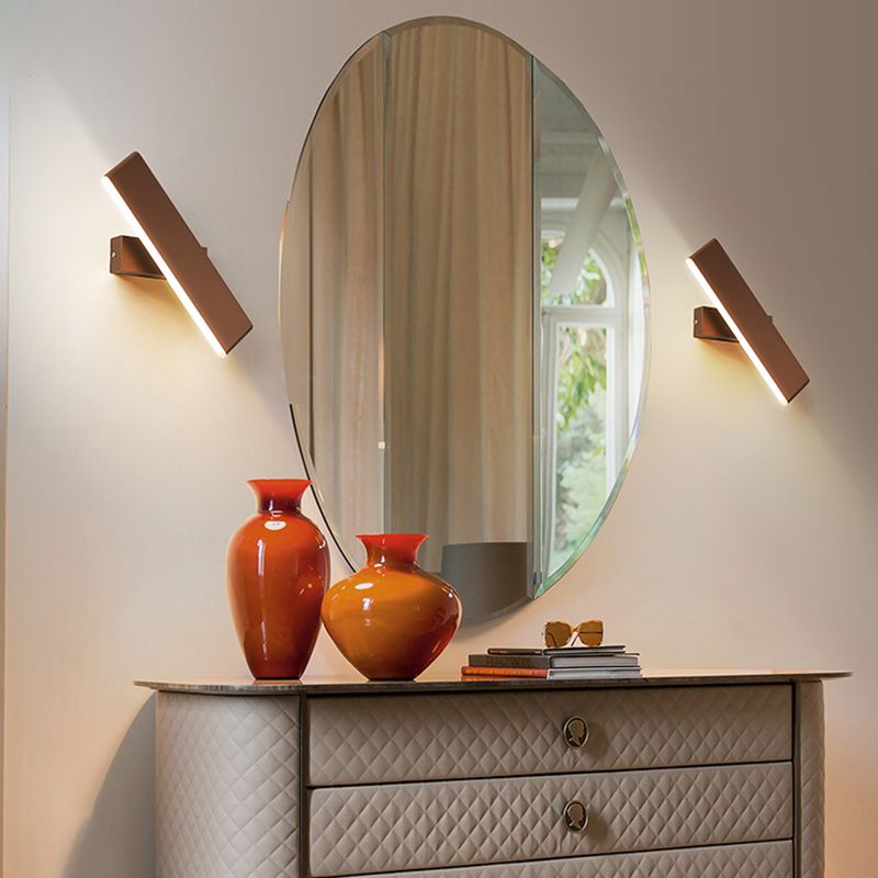 Application de lumière murale rectangulaire Appiculture de métal de style minimaliste moderne