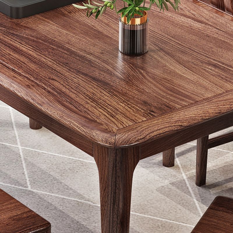 Modern Kitchen Solid Wood Dining Furniture Set with Rectangle Top Formal Dining¬†Room¬†Table¬†Set