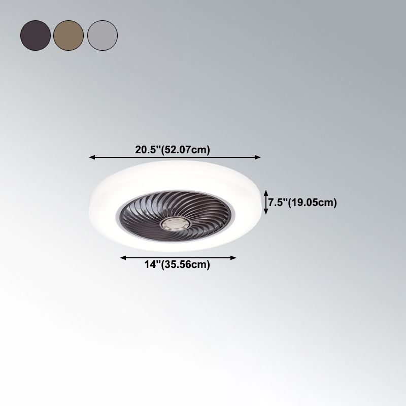 Ceiling Fan Light Minimalist Style Bedroom LED Ceiling Mounted Light