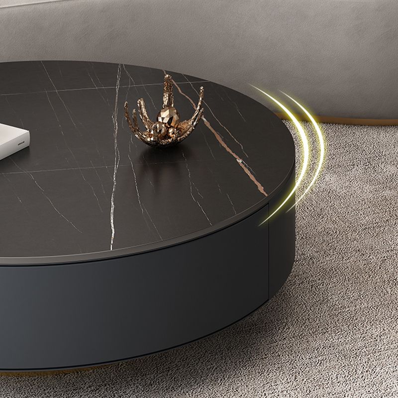 Pedestal and Frame Coffee Table Slate Bunching Tables with Drawers