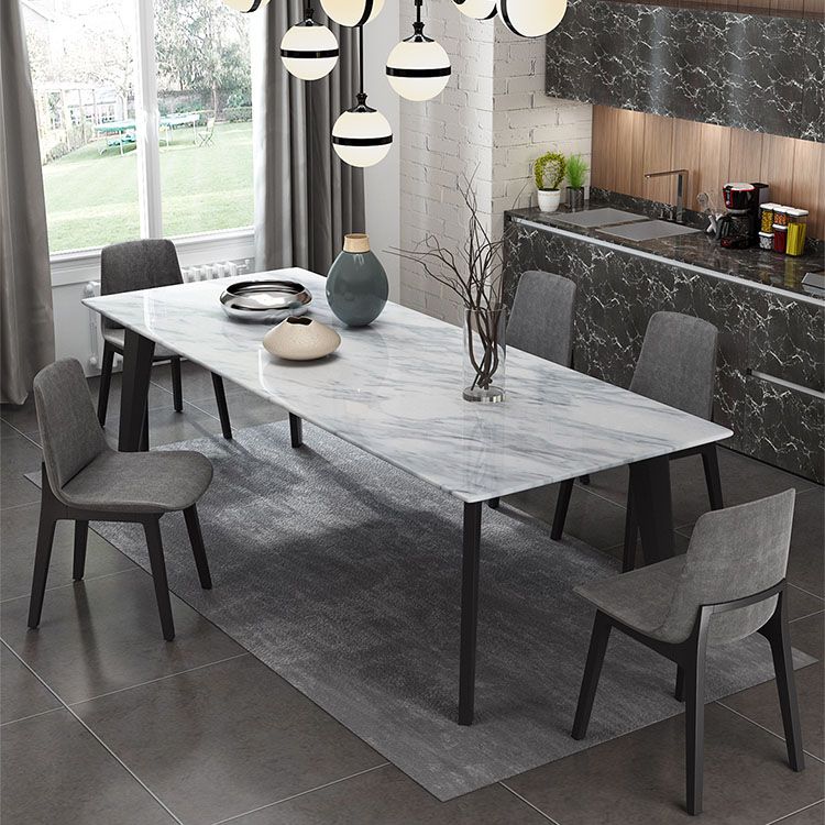 Contemporary 1/2/4/5/6 Pieces Dining Set Marble Dining Room Set for Home Use