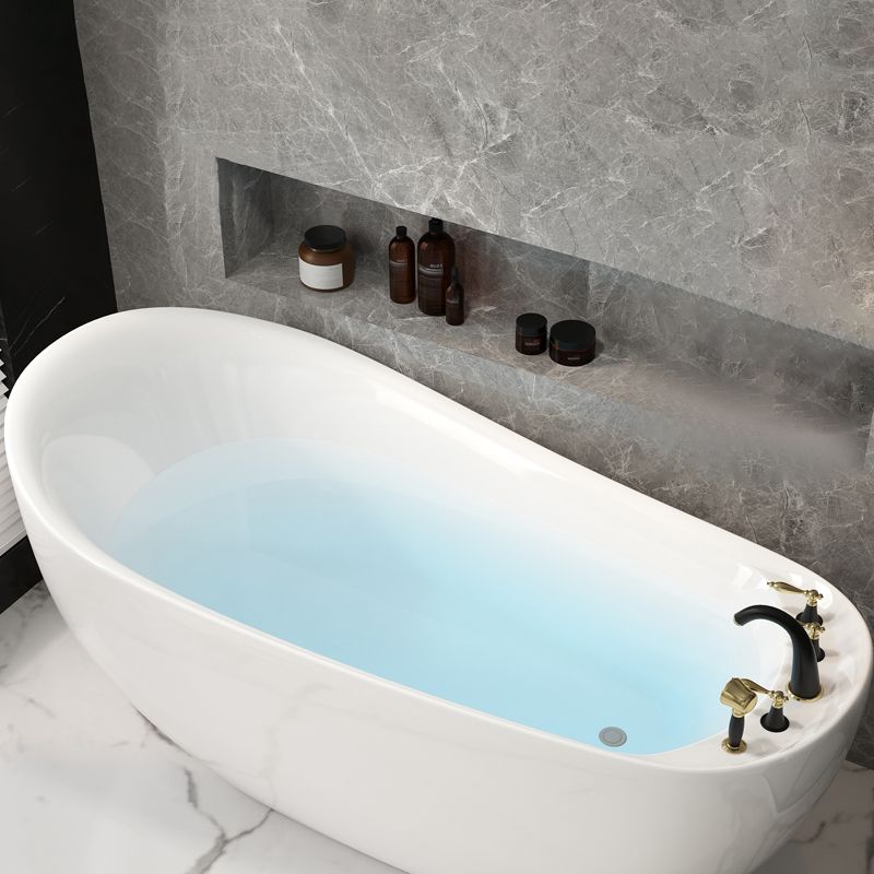 Antique Finish Soaking Modern Bath Stand Alone Oval Bath Tub