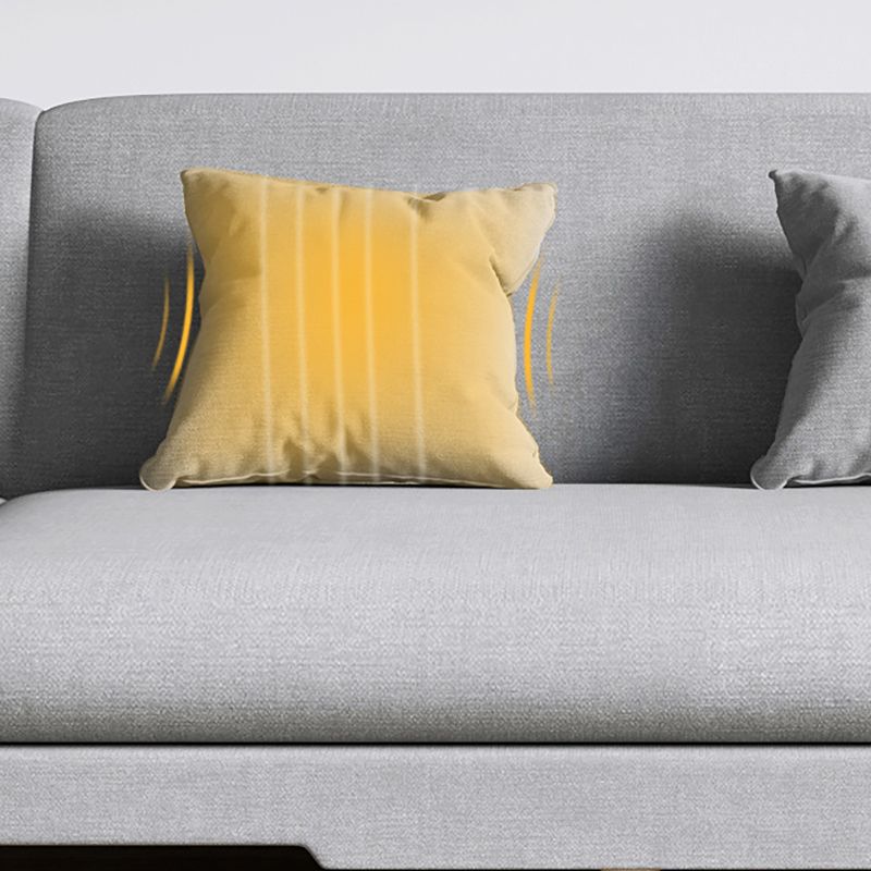 Armless Slpeeper Sofa Azure/Yellow/Grey Linen 31.5" High Sofa