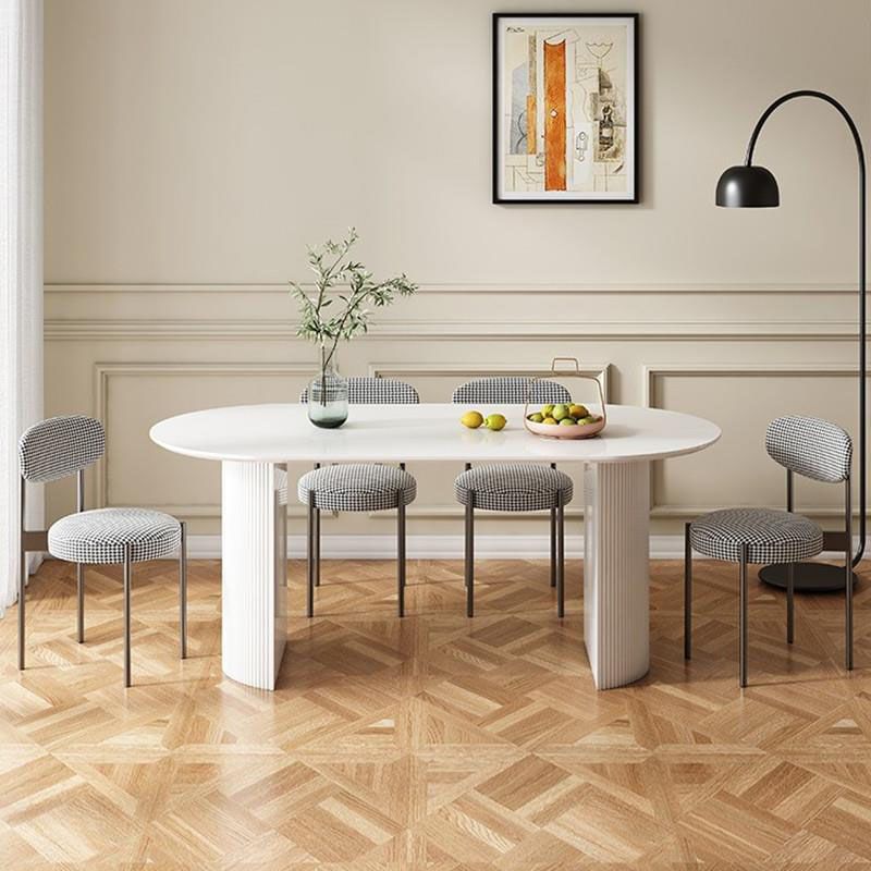 Dining Room Dinner Kitchen Table Double Pedestal Stone Dining Table
