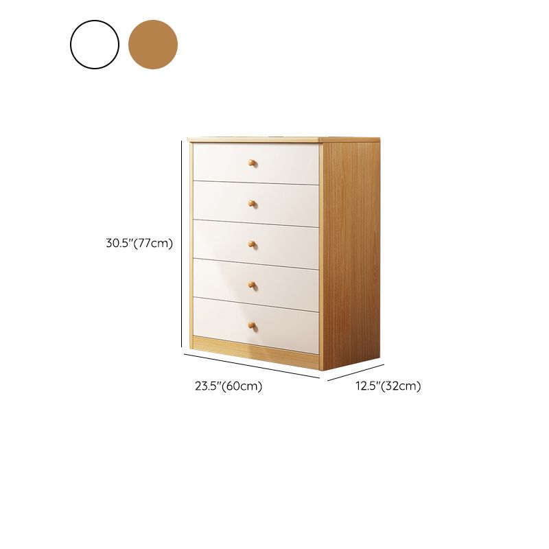 Standard Storage Cabinet Modern Wood Rectangle Side Cabinet with Drawers