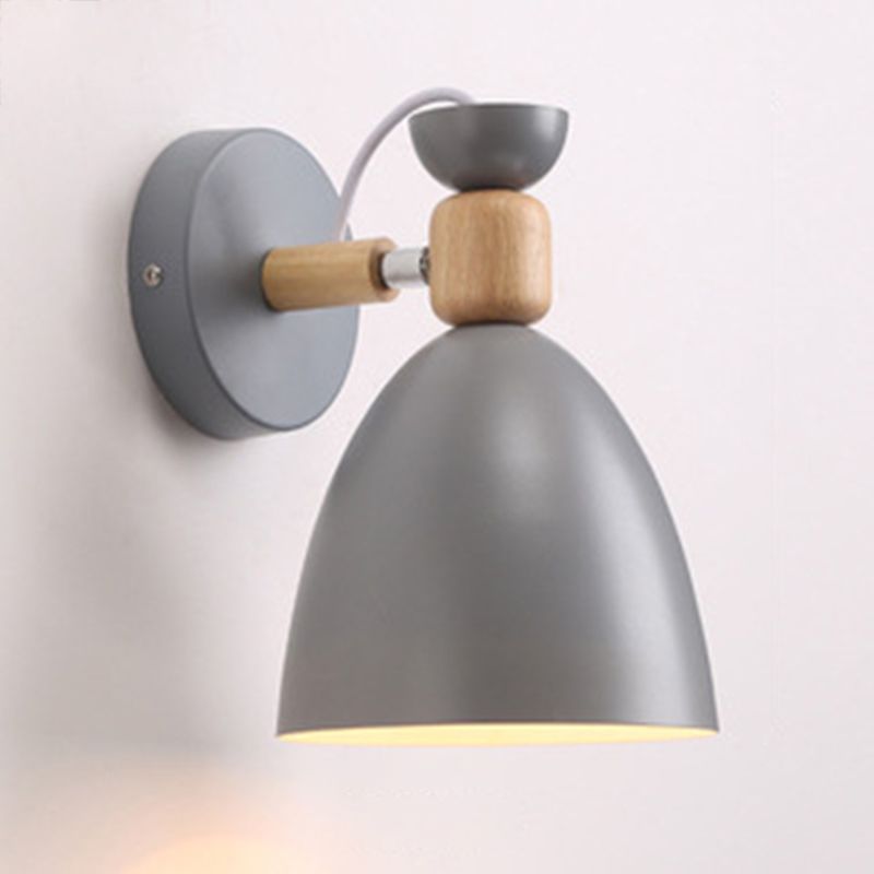 Metal Flare Wall Mounted Lamps Modern Style 1 Light Wall Mount Lighting