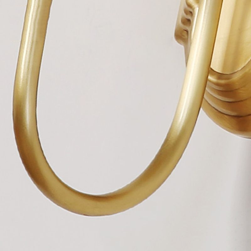 Contemporary Armed Wall Mounted Light Milk Glass Wall Lamp for Bedroom