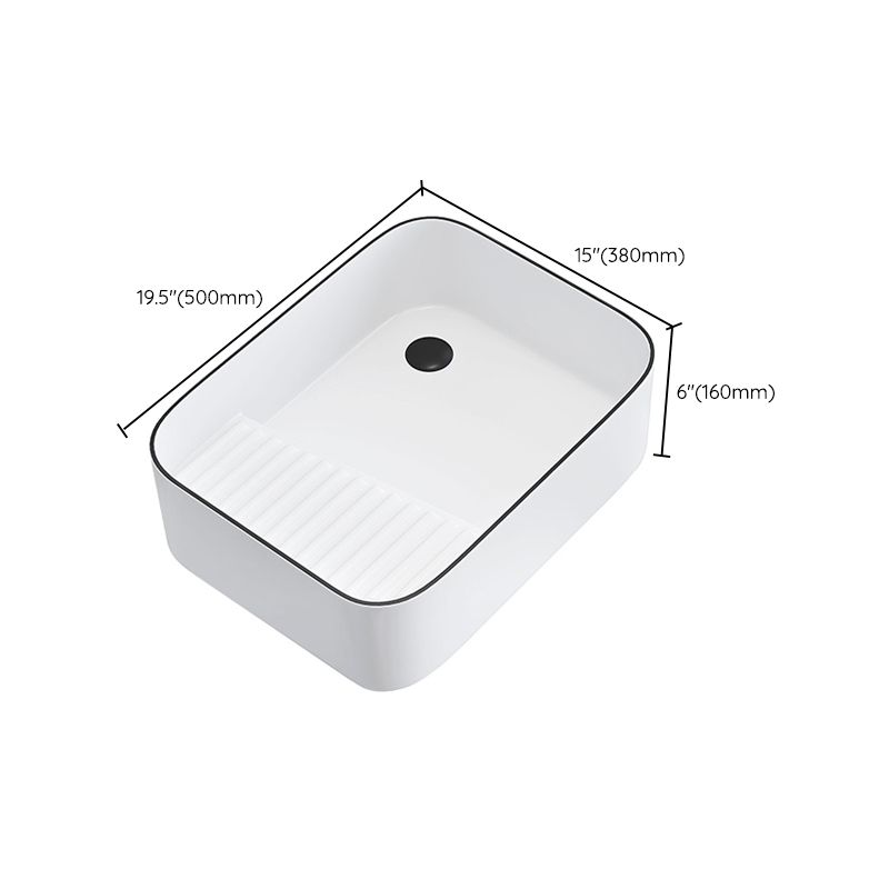 Porcelain Trough Bathroom Sink Traditional Trough Bathroom Sink With Basin