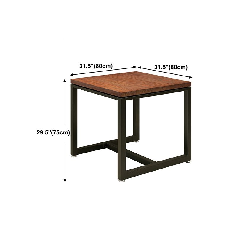 Industrial 1/2/3/5 Pièces Ensemble de restauration carré Ensemble de table à manger en bois massif