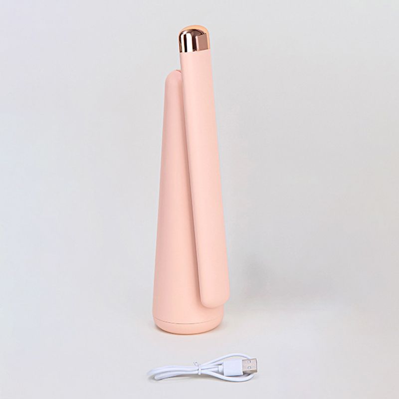 Tapered Collapsible LED Table Lamp Nordic Macaroon Style Dimmable Nightstand Light