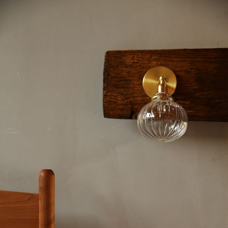 Illuminazione da parete murale di zucca in stile moderno illuminazione da parete camera da letto in stile moderno in chiaro