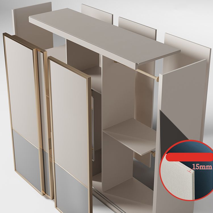 Sliding Wooden Wardrobe Cabinet Contemporary Wardrobe Armoire