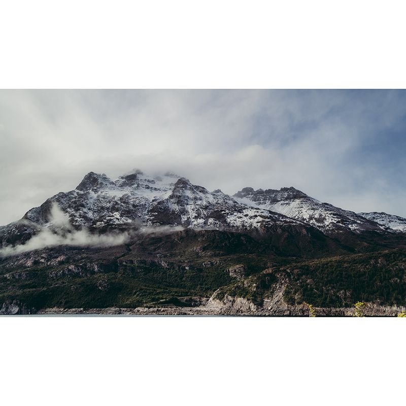 Decorative Photography Mural Wallpaper Mountain Range Indoor Wall Mural