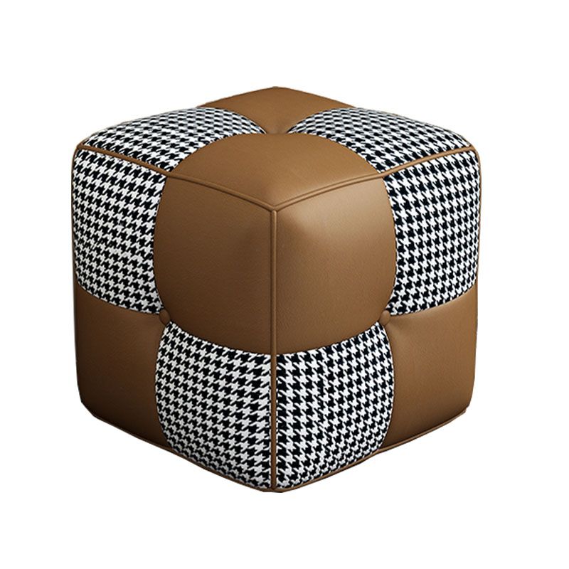 Modern Square Pouf Stain Resistant Colorful Pouf for Living Room