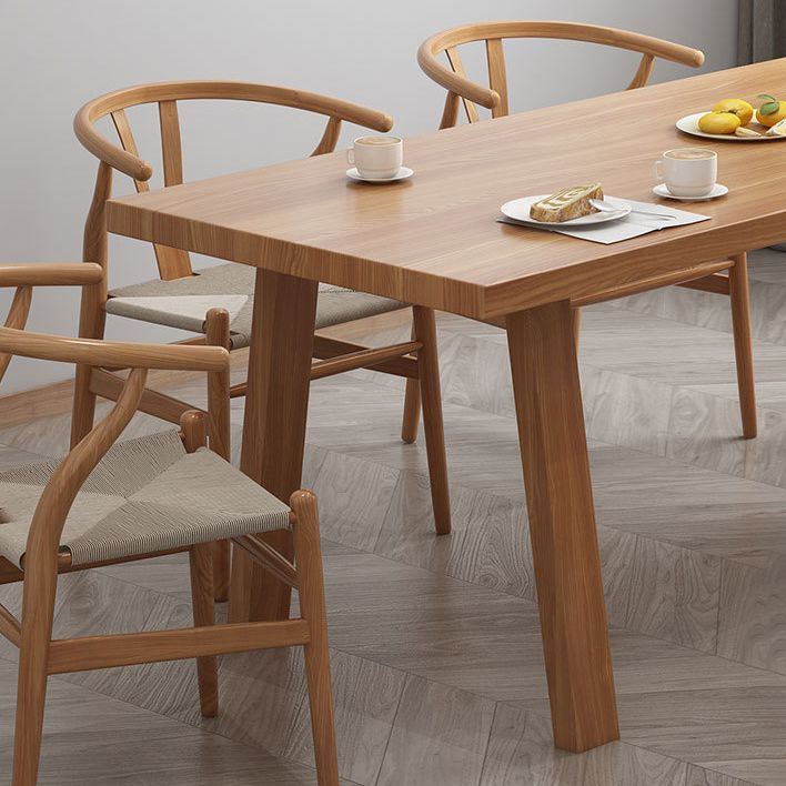 Minimalist Pine Dining Room Table Set 1/2/7 Pieces Home Table and Chairs