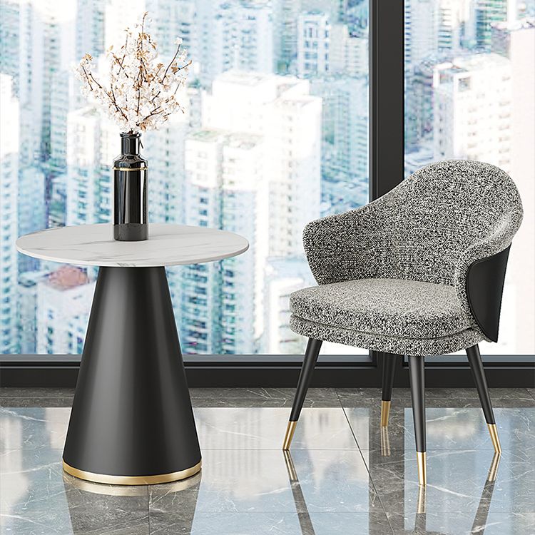 Pièces modernes 1/2/3/4/5 Pièces Ensemble de restauration Round Round White Dining Table Set à domicile