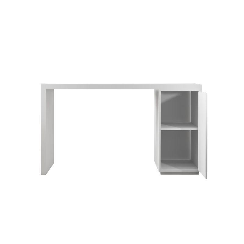 Modern Sintered Stone Top Rectangle White Bar Dining Table with Storage