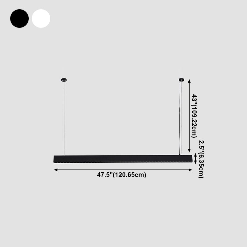 Rectangle Island Light Restaurant LED LEMPORS LEMILLES AVEC AVEC OBEI ACRYIQUE