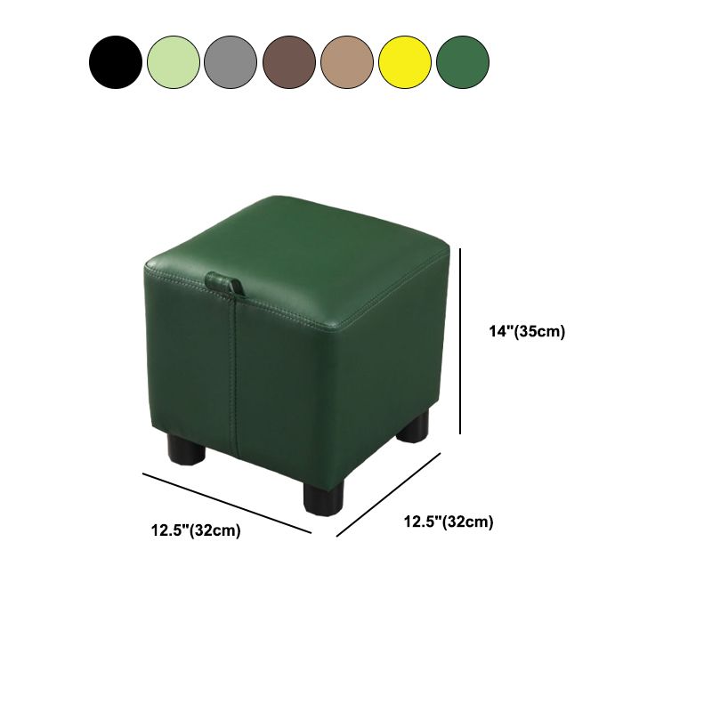 Faux Leather Standard Square Water Resistant Indoor Standard