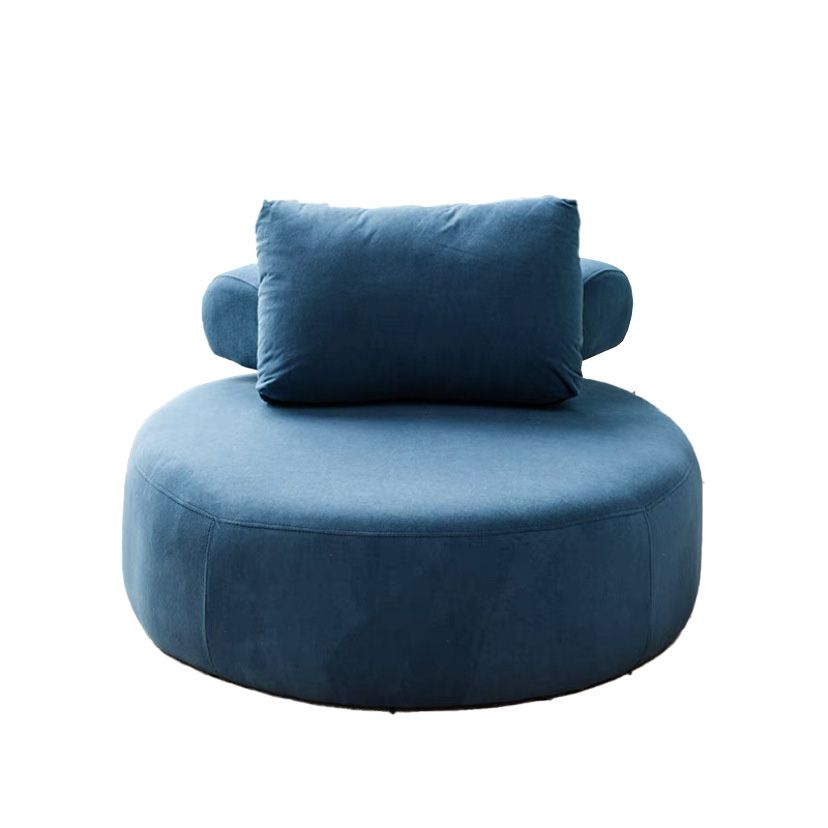 Contemporary Fixed Back Lounge Chair Bedroom Solid Color Lounge Chair