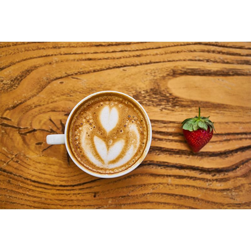 Minimalism Style Coffee Drinking Wall Covering Moisture Resistant Wall Decor