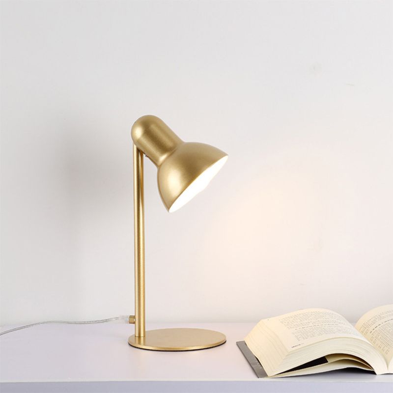 Zwart/Wit Dome Shade Desk Lamp Loft Stijlvol metalen 1 lamp Bedside Mini Standing Desk Lighting