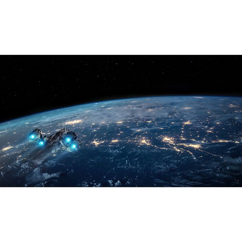 Mural Photography Stain Resistant Wallpaper Planets Living Room Wall Mural