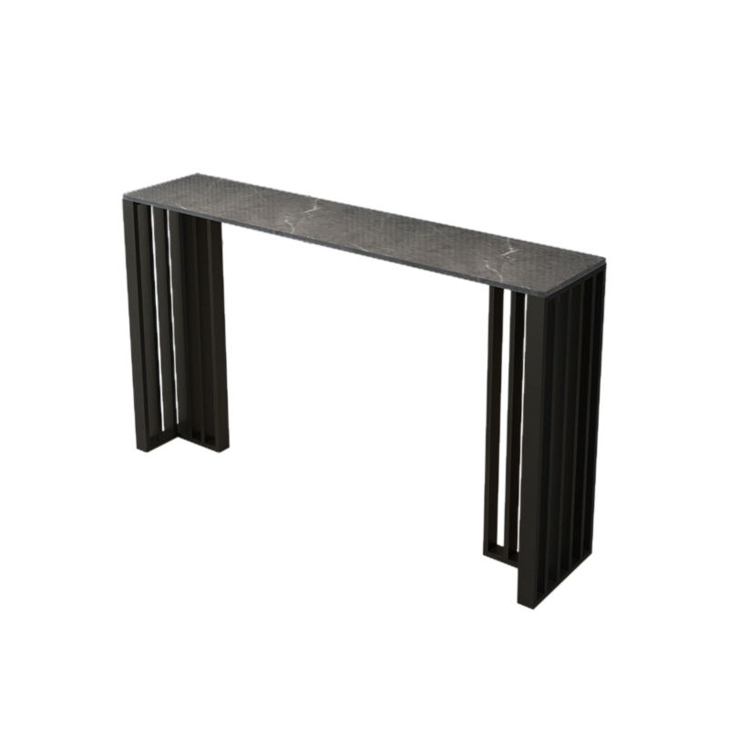 Modern Rectangle Sintered Stone Top Bar Table for Kitchen Dining Room