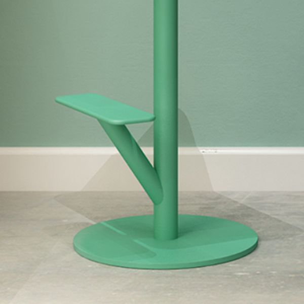 Metal Backless Counter Stool Modern Indoor Bar Stool with Footrest