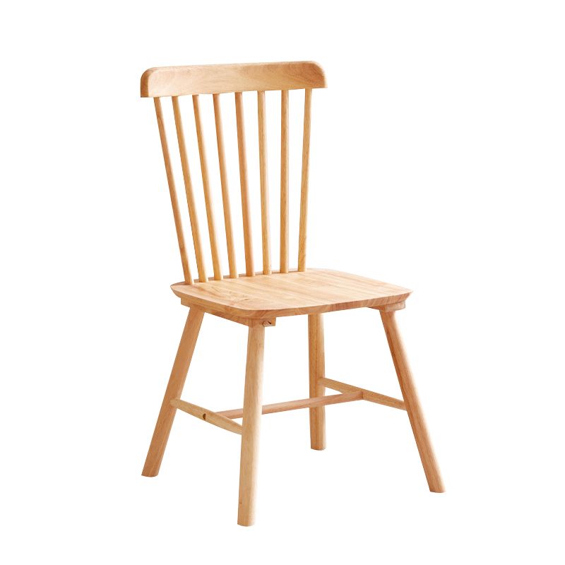 Minimalist Rubberwood Table and Chair Set 1/2/5/7 Pieces Rectangular Dining Table Set