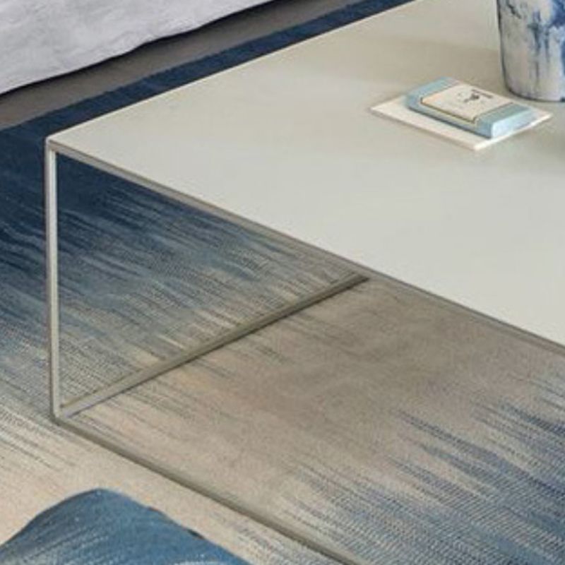 Frame Base Coffee Table Extendable Square Metal Cocktail Table