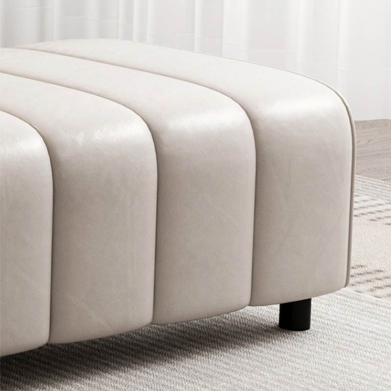 Rectangle Upholstered Bedroom Bench Modern Backless Seating Bench