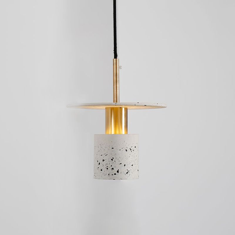 Cilinder slaapkamer hangend plafond licht steen minimalistische stijl plafond hanger licht