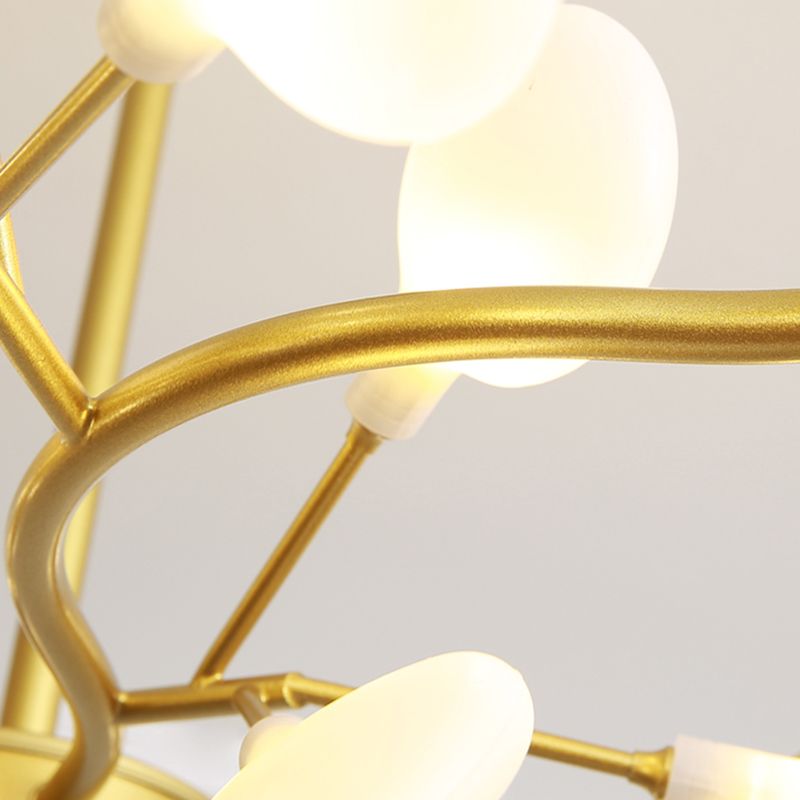 Nordic Trendy Firefly Chandelier Acrylic Living Room Ceiling Suspension Lamp in Gold