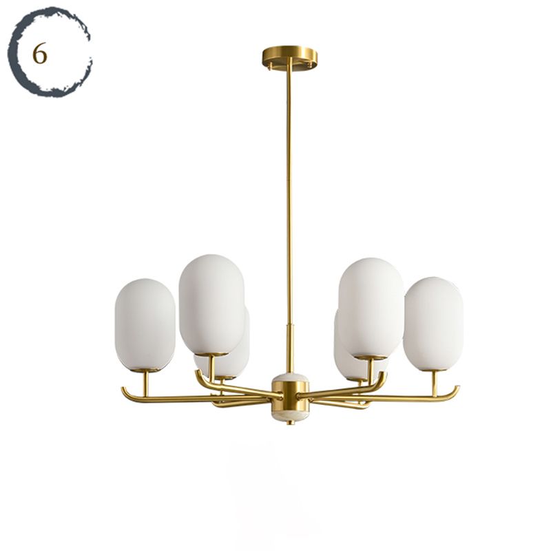 Bronze Chandelier Light Fixtures Sputnik Modern Ceiling Light Fixture for Living Room