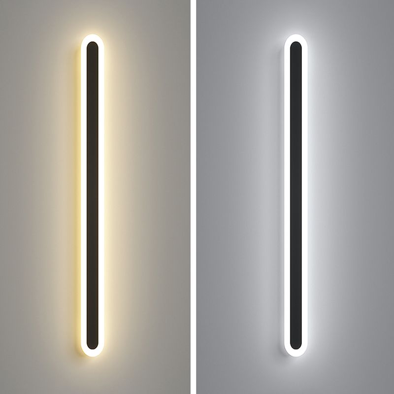 Lineare Form Metall Wandleuchten moderner Stil 1-Licht-Wandhalterung Beleuchtung