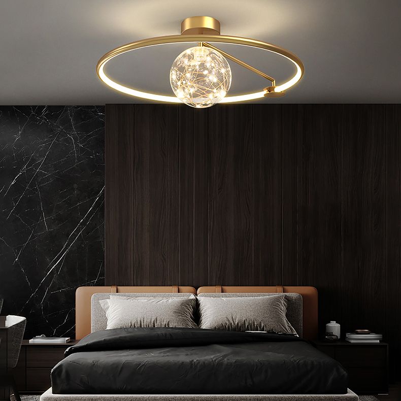 Sphère contemporaine luminaire luminaire 2 légers luminaires de plafond lucratif