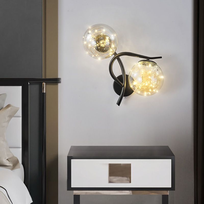 Light Luxury Metal Wall Light Nordic Style Led Wall Lamp for Living Room