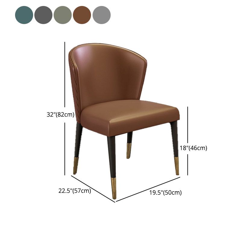 Silla de comedor tapizada con acabado mate moderno del lado del Wingback del hotel