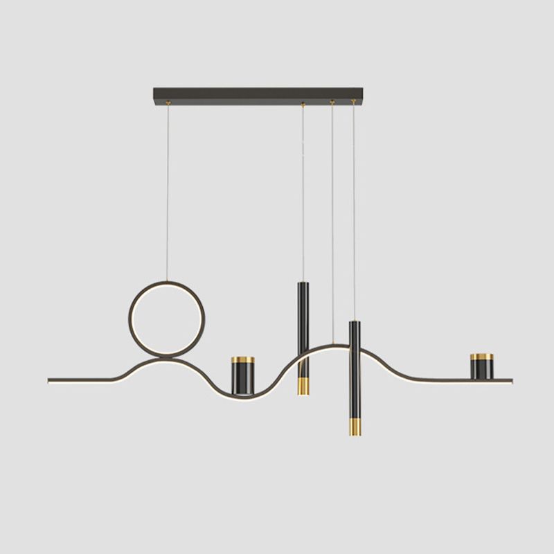 Nordic Linear Island Light Metal 39,5 "PENDANT ISLO