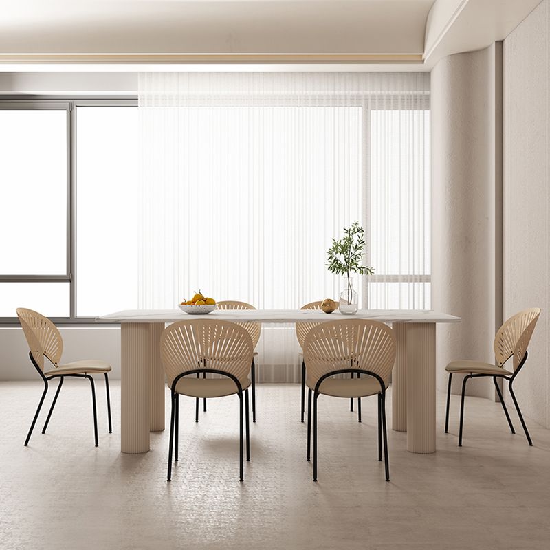 Modern Sintered Stone Dining Table Set 1/4/5/7 Pieces Dining Set