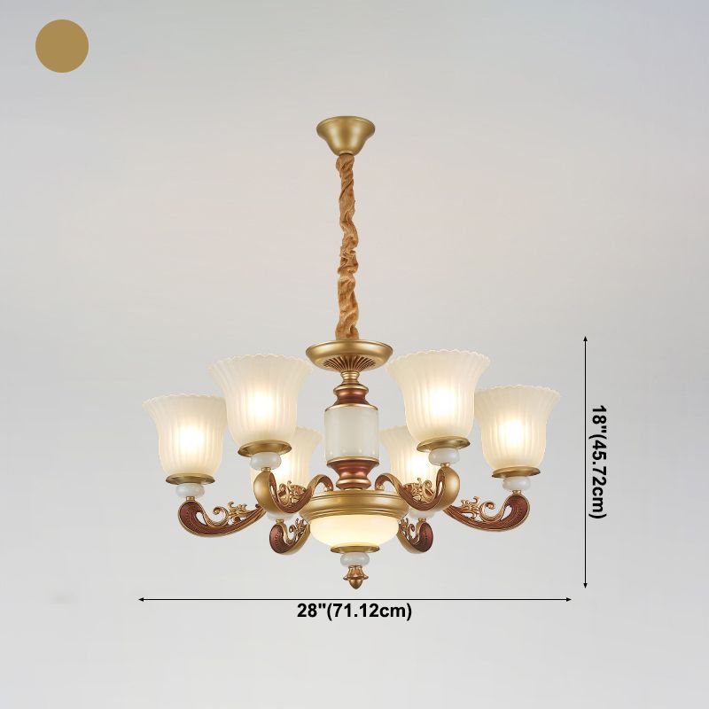 Geometry Shape Pendant Lights Modern Style Glass Chandelier Lights in Gold