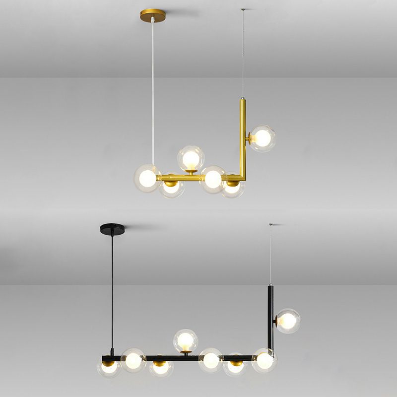 Bolas Dinning Room Over Island Lighting Glass Nordic Style Island Lighting Fixture