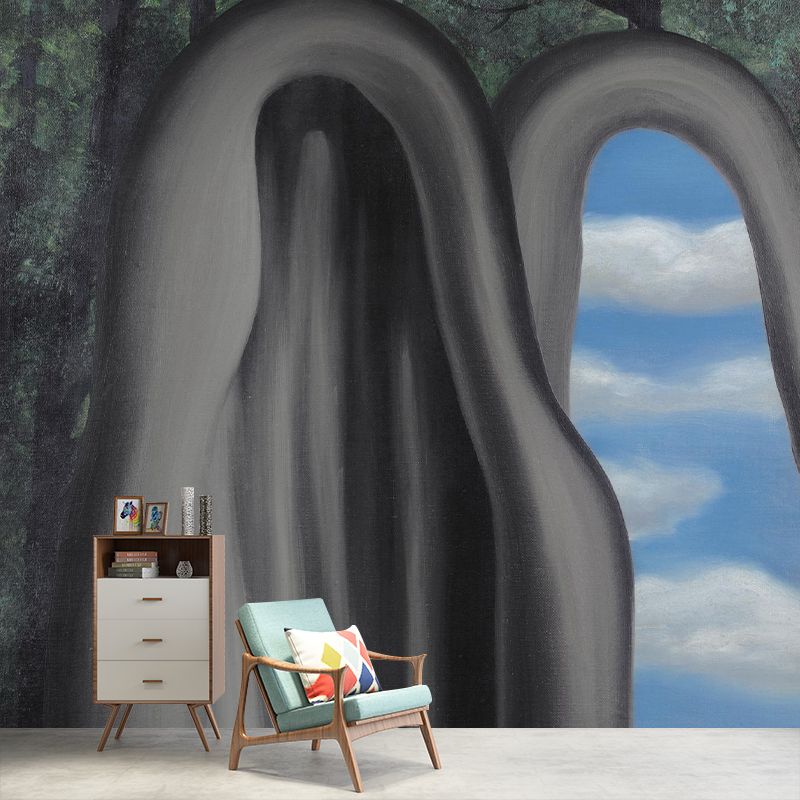 Illustration Arch Wallpaper Murals Full-Size Wall Covering for Living Room, Made to Measure