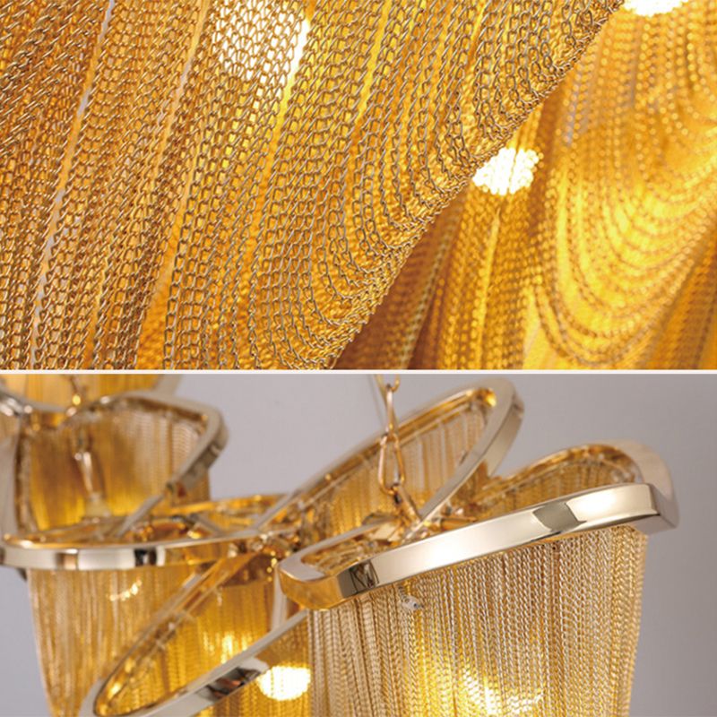 Accesorios de iluminación lineal posmodernas aluminio de aluminio hacia abajo colgante