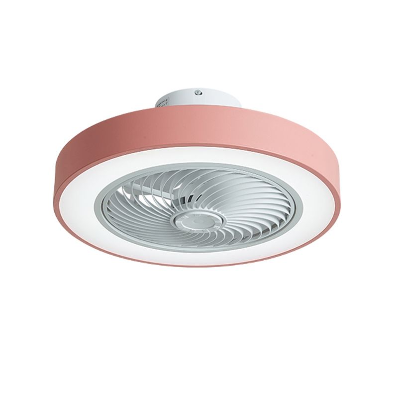 Makkaron -trommelförmige Lüfterbeleuchtung Acryl Kinder Schlafzimmer LED SEMI BUSH MOUNT LAMPE