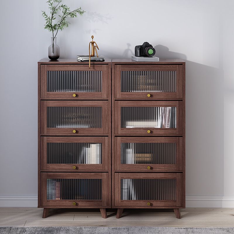 Contemporary Brown / Natural Wooden Cabinet, Rectangle Accent Cabinet