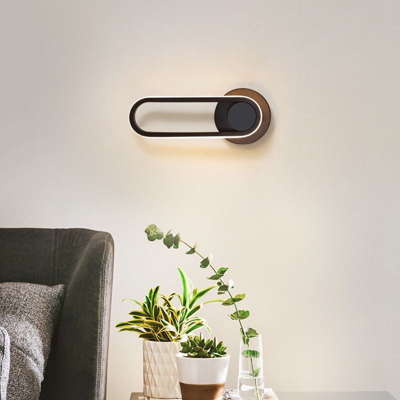 Moderna Minimalista Estilo Lineo Lucina de pared lineal Metal 1 luces de pared ligeras para sala de estar