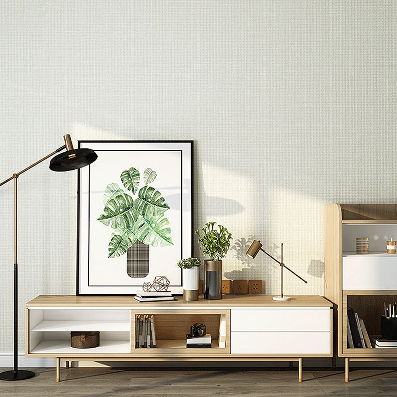 Light Color Solid Wallpaper Roll Waterproofing Minimalism Bedroom Wall Decoration